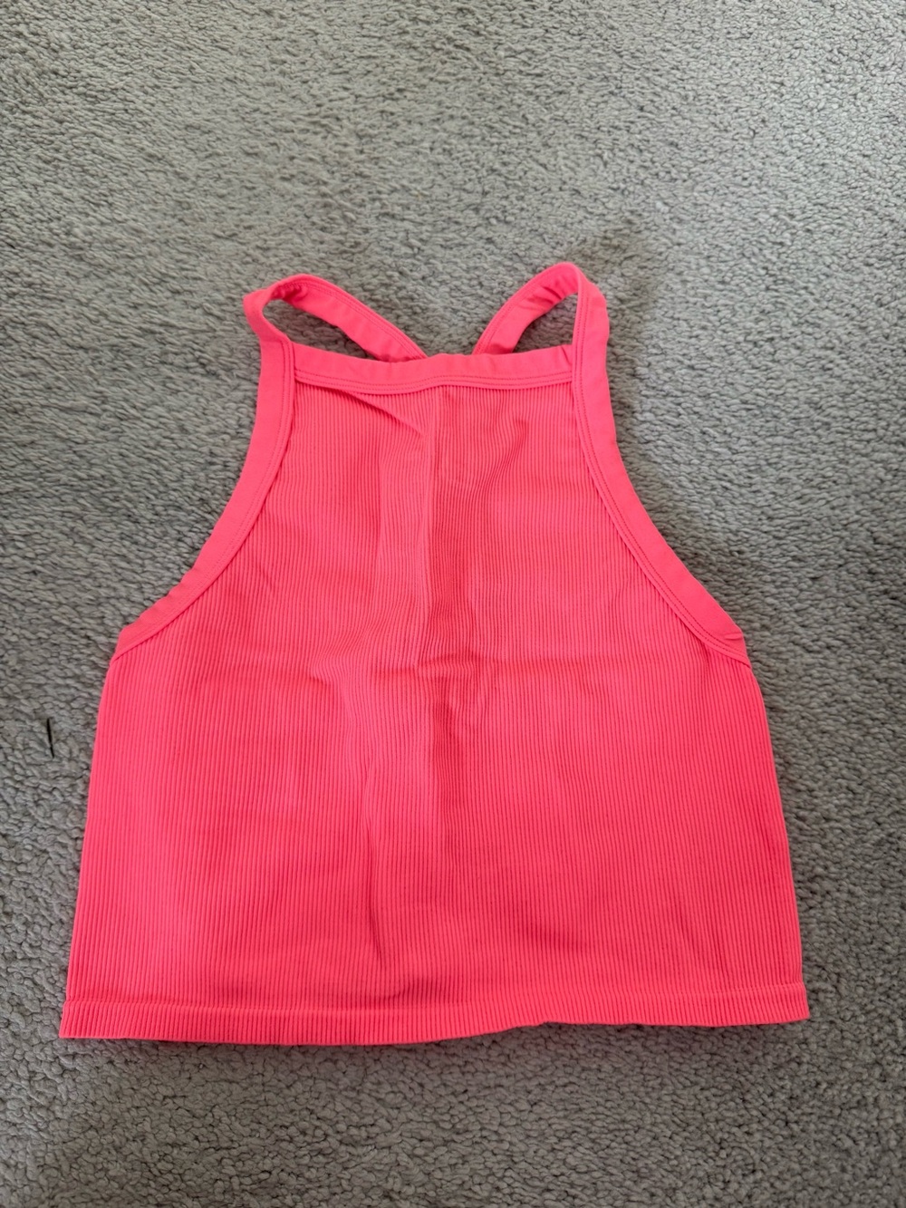 wild fable Vibrant Pink Ribbed Racerback Tank